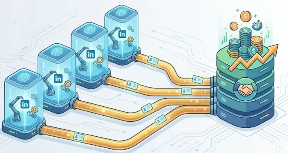 管理多个Linkedin账号 上层提效