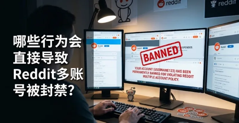 Reddit多账号被封禁的常见高危行为